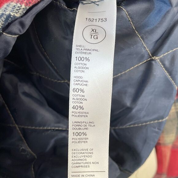 EUC Legendary Outfitters Mens Flannel Hooded Button Down Jacket Size XL - Picture 7 of 7